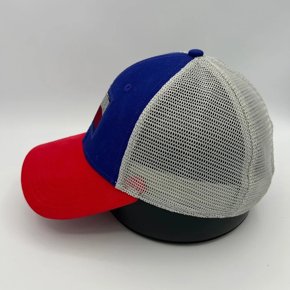 The North Face Trucker Hat Texas Flag Unisex OS Blue Red Grey Mesh Snapback Cap